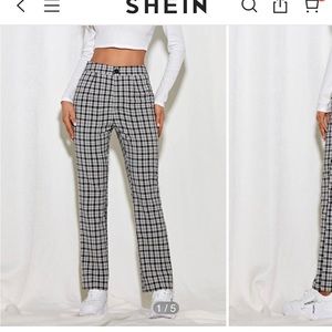 Women’s plaid slacks